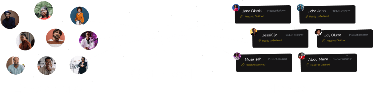 pictorial representation of how getlinked works